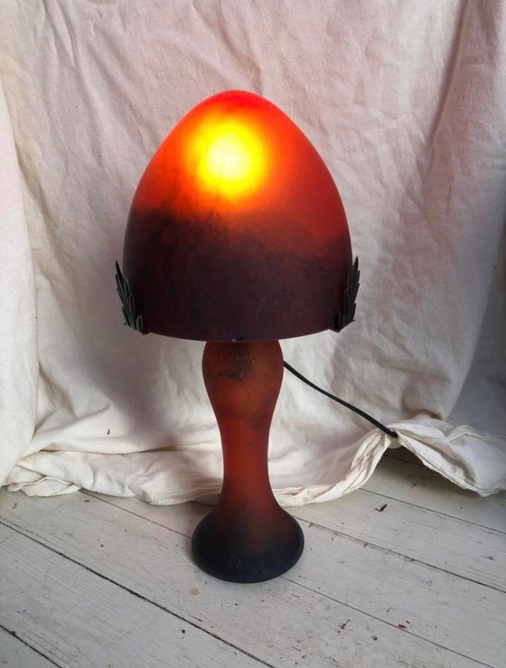 Image 1 of design lamp Vianne art nouveau style glas
