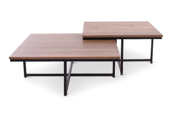 Image 1 of Mesa de centro de roble natural de 80x80 cm.