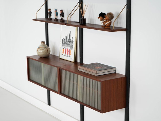 Image 1 of Teakhouten wandrek, Deens design, jaren 60, gemaakt in Denemarken.
