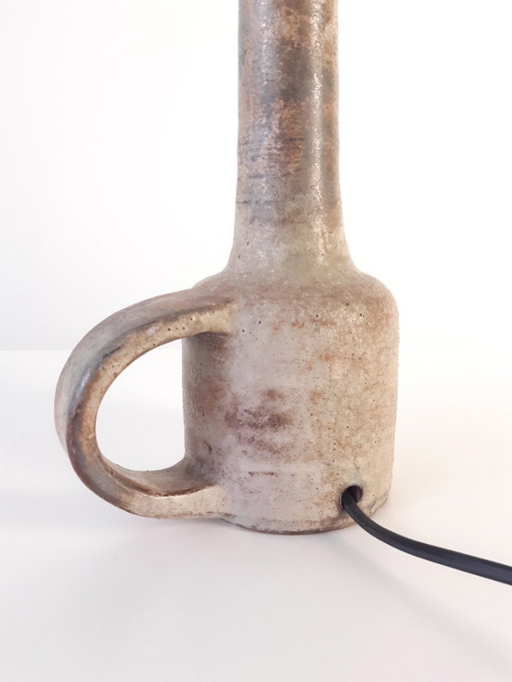 Image 1 of Mobach vintage ceramic lamp base, earth tones mcm lamp base