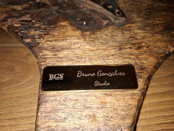 Image 1 of Antique Portuguese Ox Yoke – 19th Century Hand-Carved Wood & Wrought Iron – Rustic Wall Art / Farmhouse Statement Piece – Restor