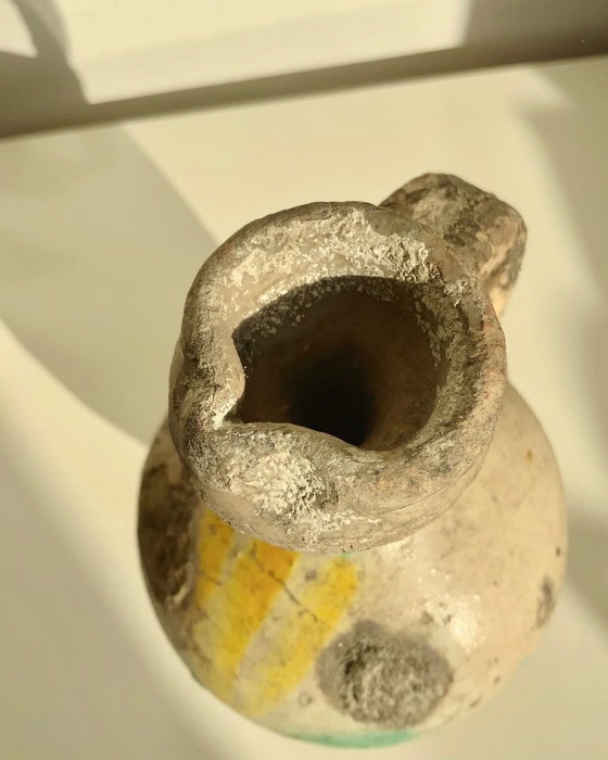 Image 1 of Small Quartara in polychrome majolica from Caltagirone