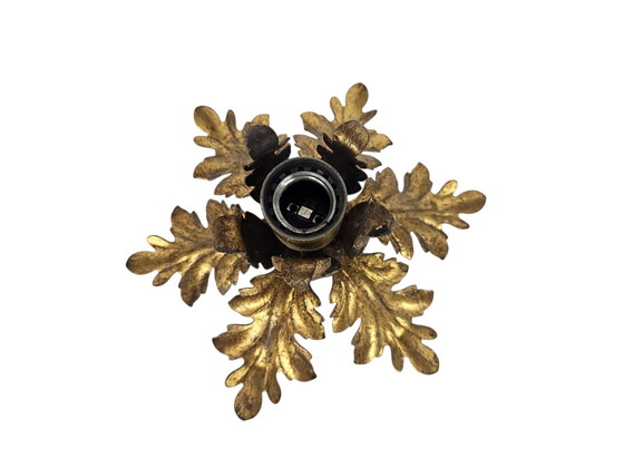 Image 1 of Studio Banci Firenze - Applikation - Deckenleuchte - Gold - Italien - 70er Jahre