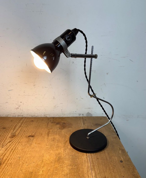 Image 1 of Lampe de table vintage en bakélite noire, années 1970