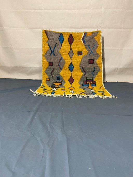 Alfombra Beni Ourain hecha a mano, 300 cm x 200 cm.