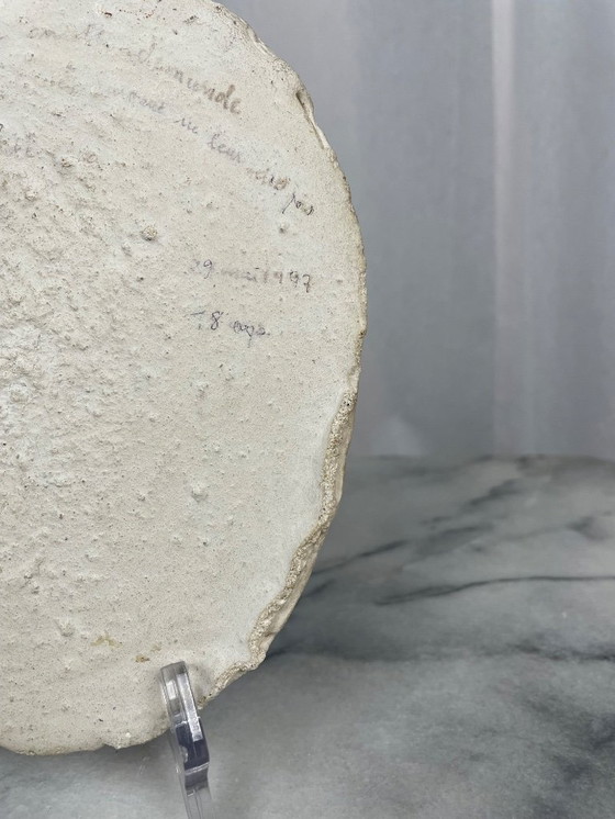 Image 1 of Rostro en bajo relieve, estilo máscara antigua