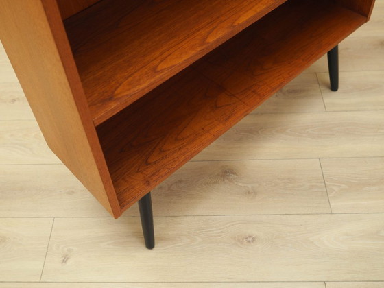 Image 1 of Teakholz-Bücherregal, dänisches Design, 1970er Jahre, hergestellt in Dänemark