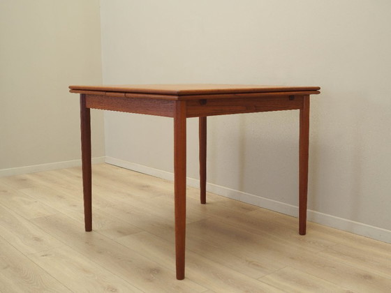 Image 1 of Teakhouten tafel, Deens ontwerp, jaren 70, productie: Denemarken