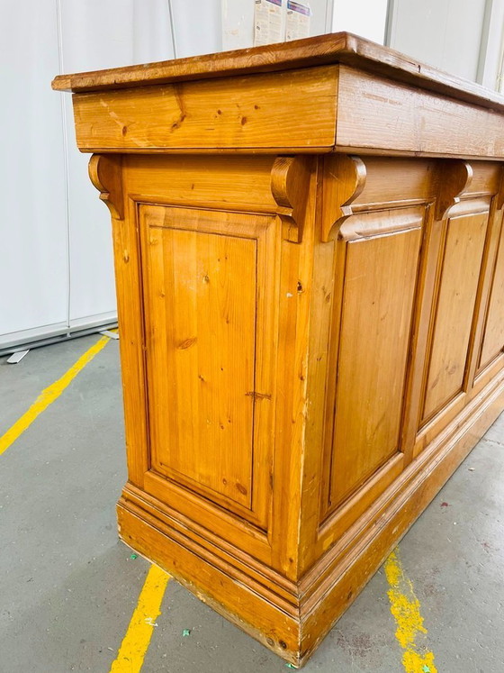 Image 1 of Theke – Antike Bar aus Kiefernholz