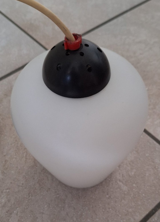 Image 1 of Lampada lampadario - Design olandese - Philips - Louis Kalff - Vetro satinato - Anni '50/60