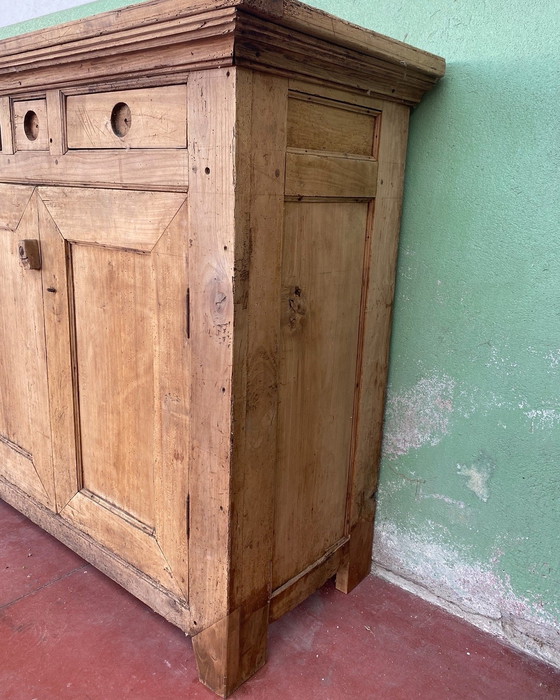 Image 1 of Credenza bassa rustica italiana del 800