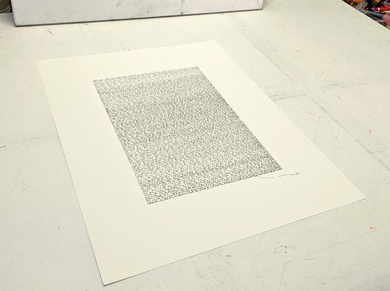 Image 1 of Tehos - original ink drawing on paper - 1211 times I love you - 2026