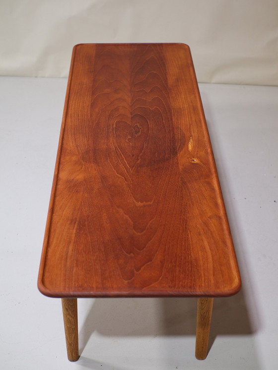 Image 1 of Tavolino da caffè Hans Wegner AT10 in legno di teak e rattan