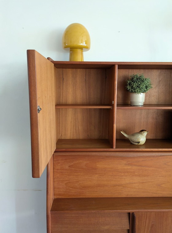 Image 1 of Vintage Teakhouten Highboard, Buffetkast Jaren '60