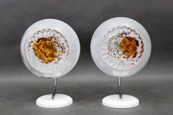 Image 1 of Pareja de apliques italianos de Murano de los años 70