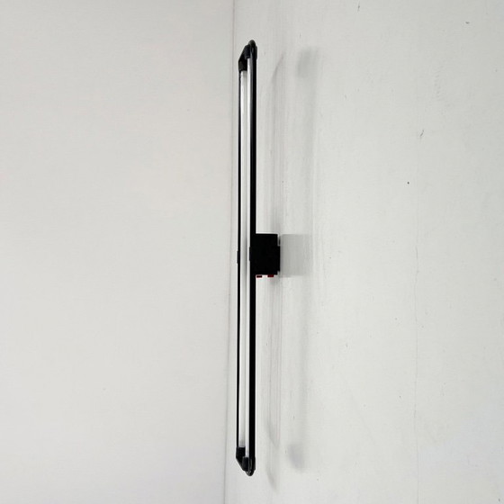 Image 1 of Big Black Neon Wall Lamp by Gian N. Gigante for Zerbetto, 1980s