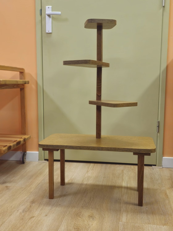 Image 1 of Vintage Formica Plantentafeltje Plantentafel Bijzettafel