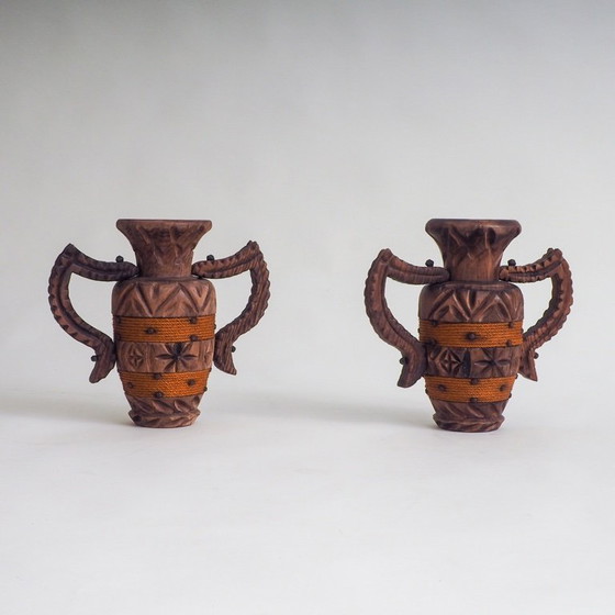 Image 1 of Set di 2 vasi brutalisti spagnoli