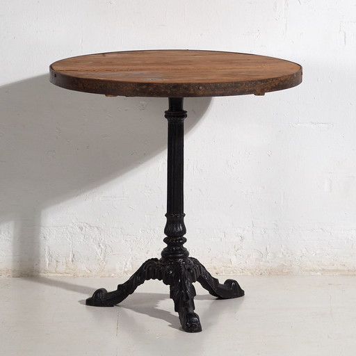 Mesa de jardín redonda antigua (c.1920) #16