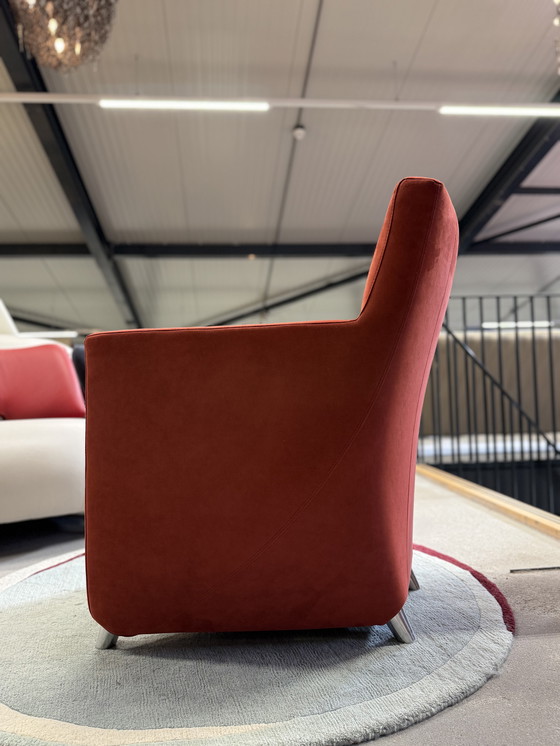 Image 1 of Modell anzeigen Leolux Dolcinea Sessel Alcantara Rot
