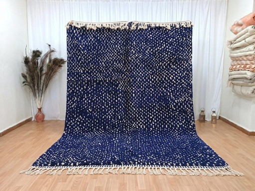 Magnifico tappeto blu artigianale 200/300cm