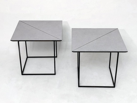Image 1 of bijzettafel postmodern "split-table"