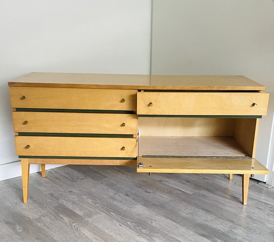Sideboard | Side Table from the 1960s – Wood, Brass (photo 5 of 6)