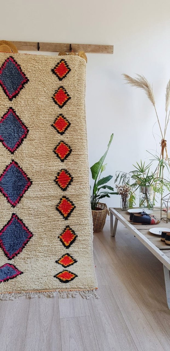 Traditioneel handgemaakt vloerkleed van zuivere wol, formaat 1,4/2,6 m – Aime Té, Vloerkleden en tapijten (photo 5 of 5)