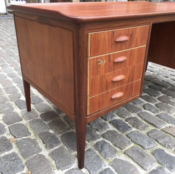 Image 1 of A Danish Teak Desk, 1960s