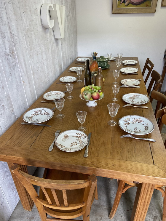 Image 1 of Table De Ferme 250/400 X 104Cm