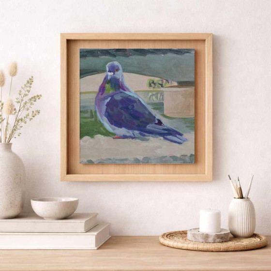 Image 1 of Taube, Contemporary Impressionism in Miniature, 15x15; Sandra Kolondam