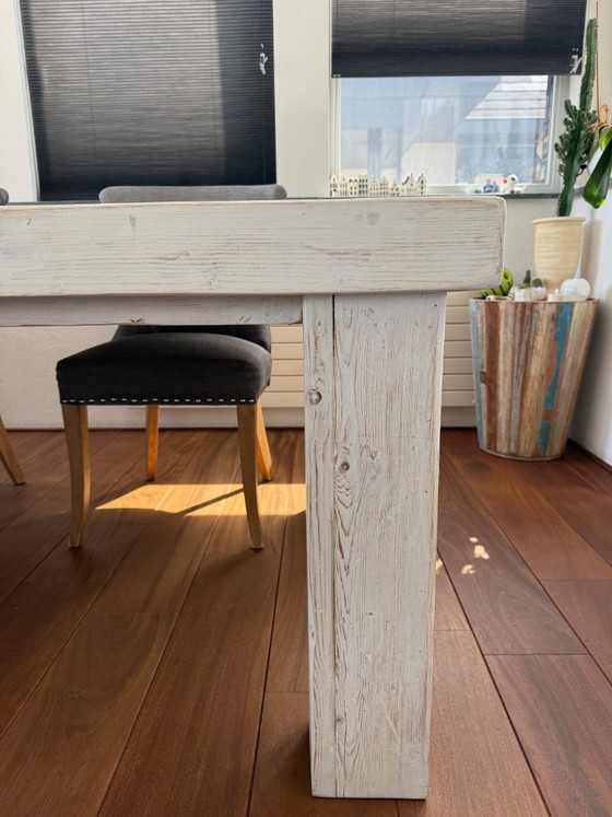 Image 1 of Witte eiken eettafel