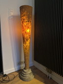 Handgemaakte vintage vloerlamp jaren 90, Carreño Angel Fermín - Kunstatelier La Rocha