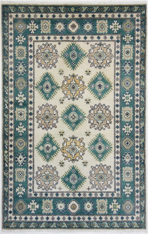 Origineel handgeknoopt Ziegler Kazak tapijt, 181 x 111 cm, nieuw en in uitstekende staat.