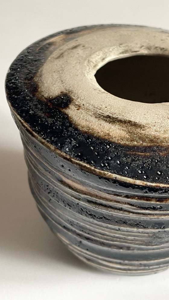 Image 1 of Vintage brutalistische handgemaakte vaas