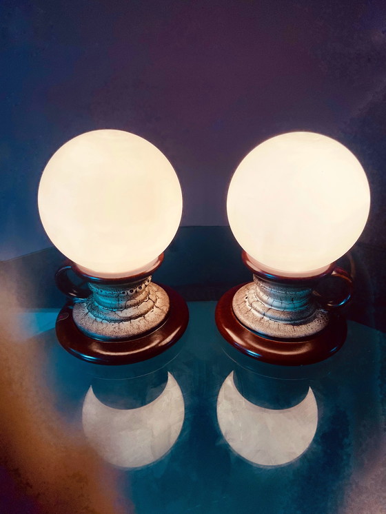 Image 1 of Keramikkugellampen aus Lava von Pan