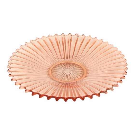 Image 1 of Art Deco Fruit Bowl Pink