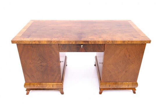 Image 1 of Bureau de style Art déco, Pologne, années 1940.