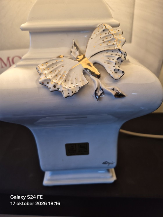 Lampada di design italiana Carpie -sele – Lampade da tavolo, Ceramica, Oro (photo 5 of 5)