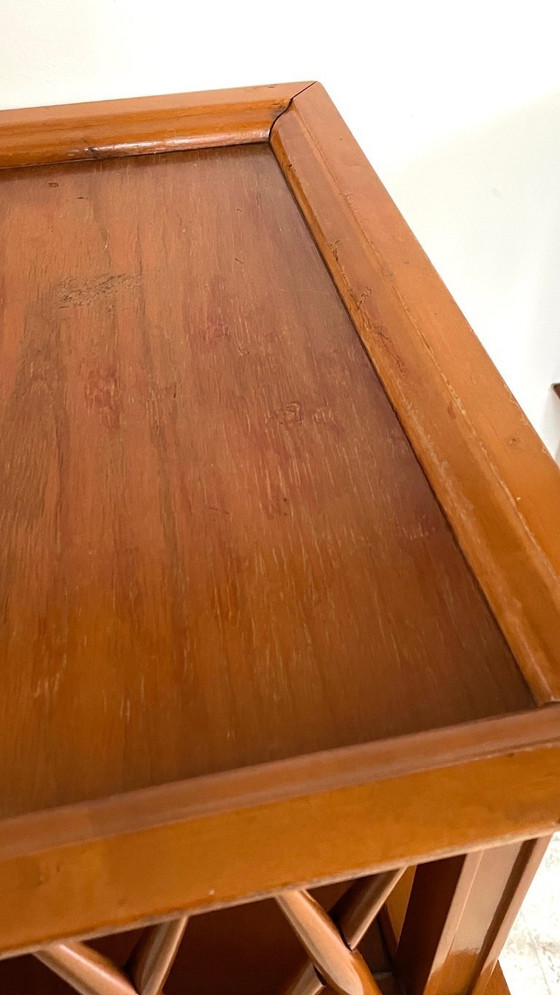 Image 1 of TABLE de Chevet pieds Compas VINTAGE