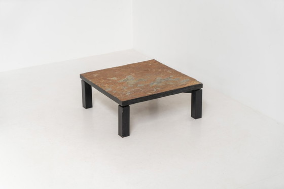 Image 1 of Brutalistischer Couchtisch aus norwegischem Schiefer, 1970er Jahre