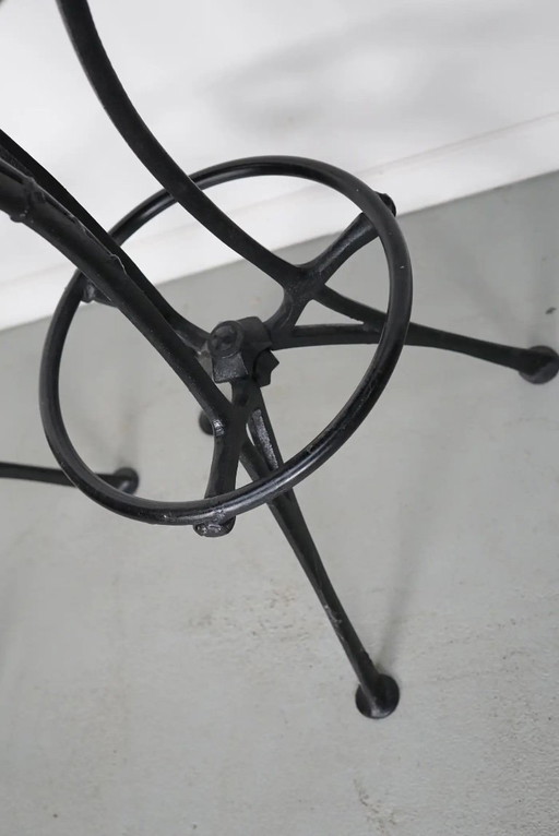 Set italienischer Werkstatthocker / Barhocker im Industriestil