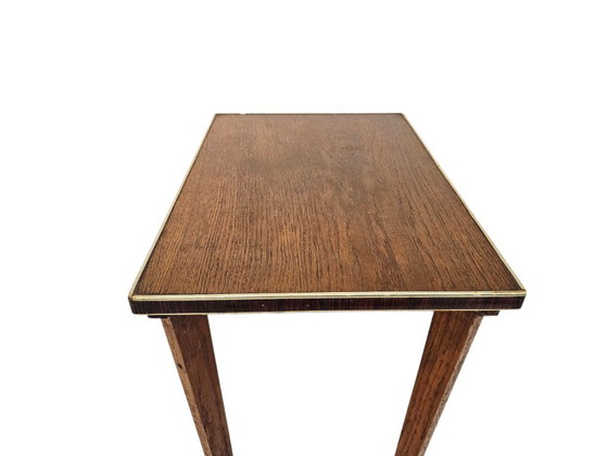 Image 1 of Tavolino vintage per piante - tavolino laterale - legno - metallo - anni '60