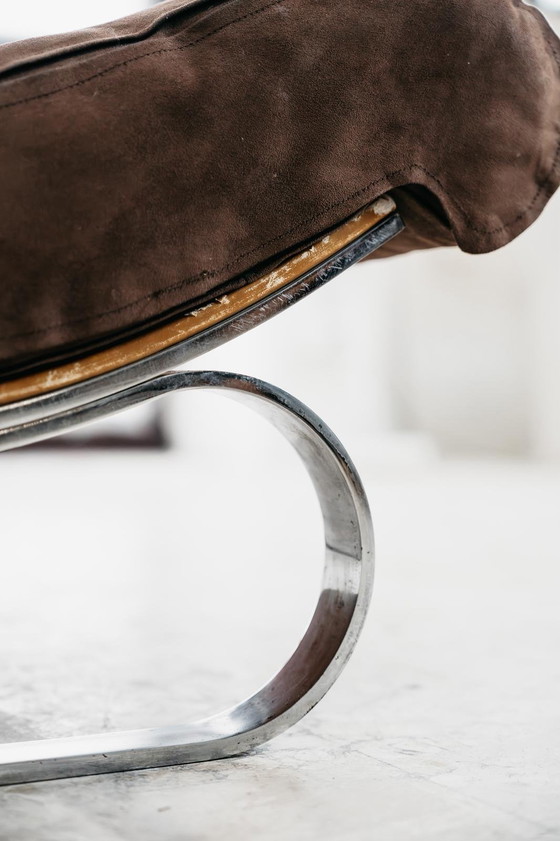 Image 1 of Fauteuil design Renato Balestra Cinova 1973, acier chromé, antiquités modernes