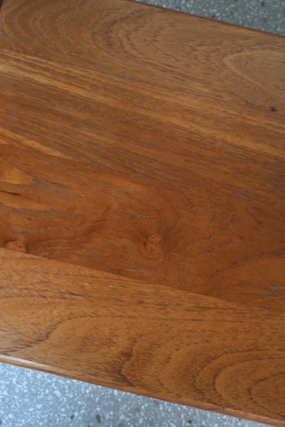 Image 1 of Table d'appoint vintage en chêne massif, design danois