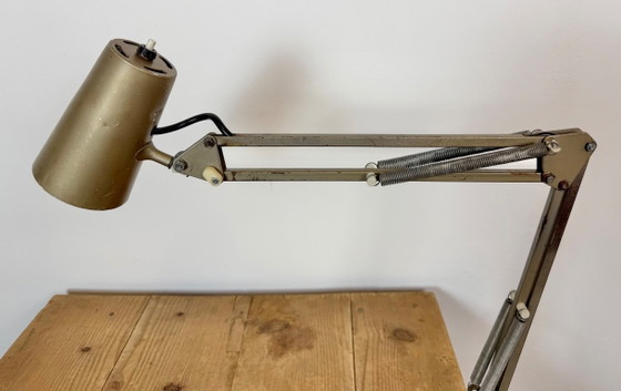 Vintage Brown Adjustable Architect Table Lamp, 1960s – Iron, Metal (photo 8 of 23)