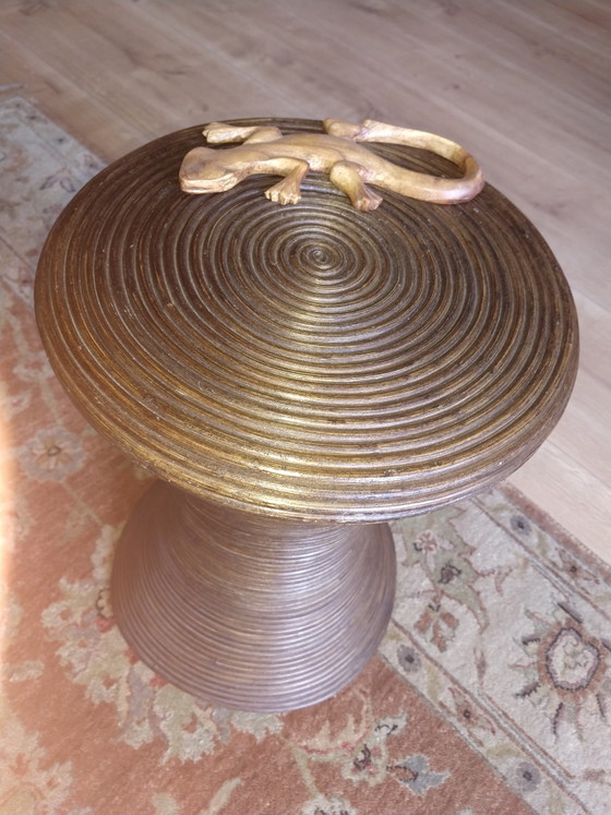 Boho Rattan Sanduhr Beistelltisch – Beistelltische (photo 9 of 10)