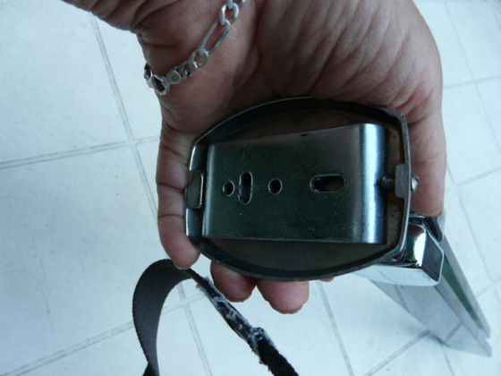 Image 1 of Portasciugamani orientabile in vetro e cromo Fontana Arte