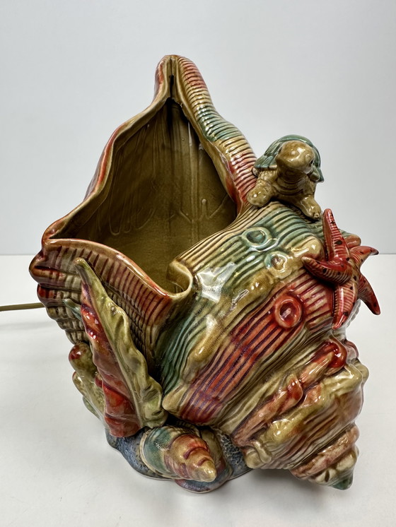 Image 1 of Vintage ‘tafereel’ lamp - keramiek