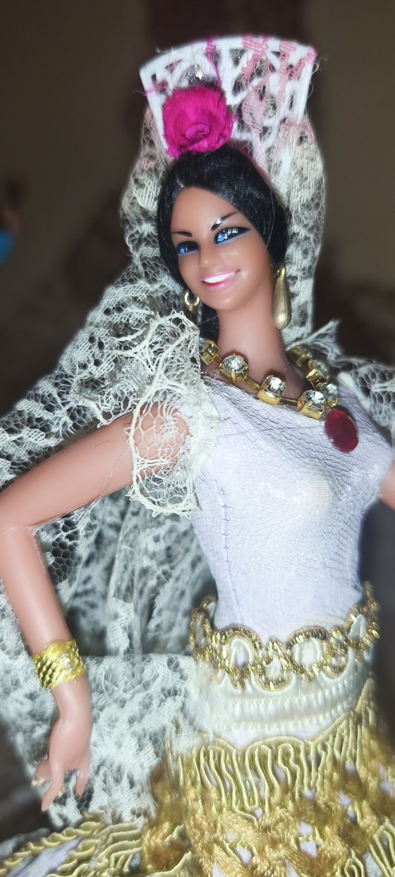 Pair of flamenco dancers H from 26 to 30 cm Marin Chiclana – Decorative Objects, Plastic, Textile (photo 4 of 12)